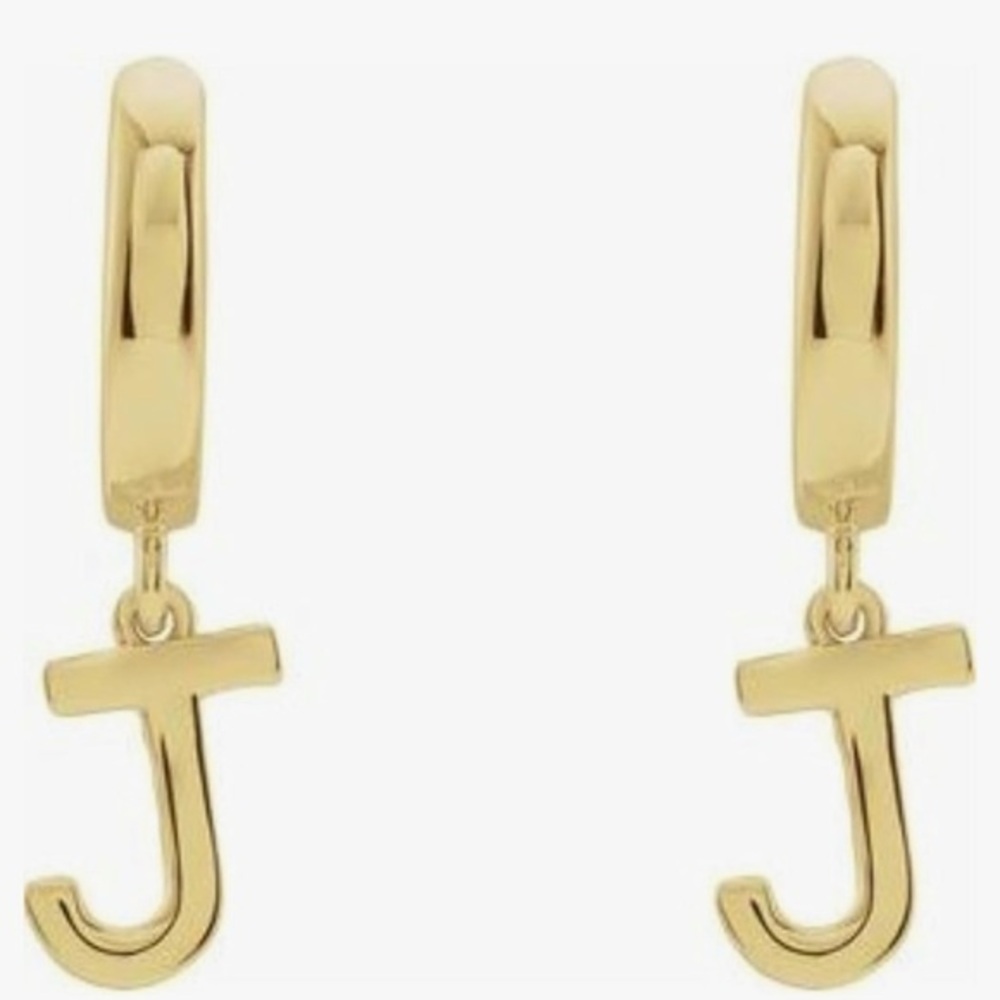 Victoria Leland Design Initial J Hoop Earrings